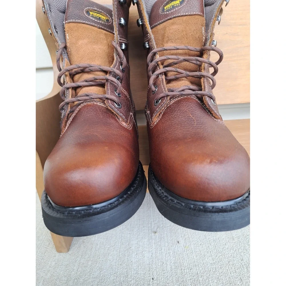 Wolverine Durashocks Men's Brown Leather Waterproof Insulated Work Boots 9.5 EW